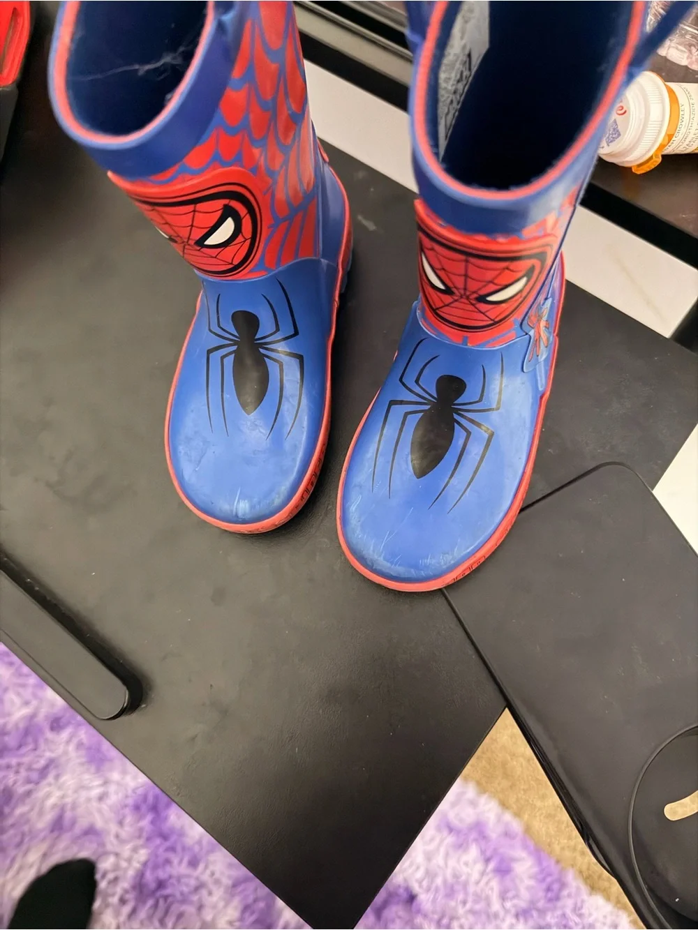 Marvel Kids Spider-Man Blue and Red Rain Boots